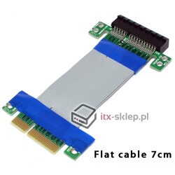 Elastyczny PCI-Express Riser x4 do obudowy Solid taśma 7cm