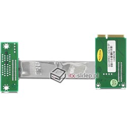 Elastyczny Riser card Mini PCI Express  PCI Express x1 prawy dla płyt mini-ITX