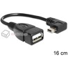 Kabel OTG USB-A mini kątowy 90 stopni - USB 2.0 Delock 83245
