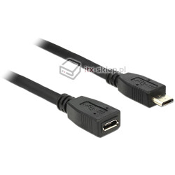 Przedłużacz USB micro-B M-F męsko-żeński 100cm Delock 83248
