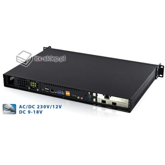 Komputer przemysłowy Rack 1U Atom D2800 4GB 4xLAN 1xRS-232 Delta-Rack-D2800-1