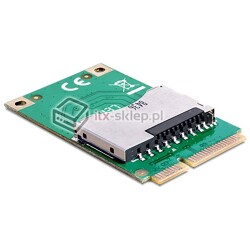 Adapter mini PCI-Express Secure Digital slot czytnik SD