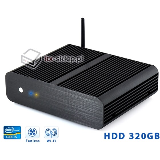 Komputer przemysłowy Fanless Core i5-3470T 2,9GHz 4GB HDD 320GB H02-H61-HDD320-19V-WiFi