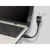 Przedłużacz USB 2.0 A-A krótki giętki 16cm M-F Delock 83261