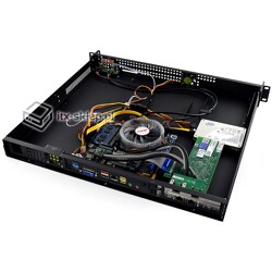 Serwer Mikrotik Rack 1U Core i3-3220T 4GB 5xLAN Delta-Rack-H61-19V-1