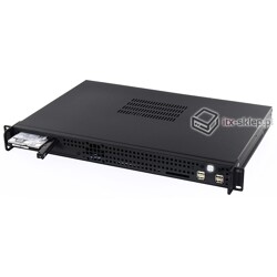 Komputer przemysłowy Rack 1U Atom D2550 4GB 3xLAN 2xRS-232 12-32V Delta-Rack-D2550-1