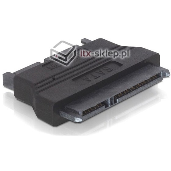 Adapter SATA 22pin żeński  Micro SATA 16pin męski Delock 61695