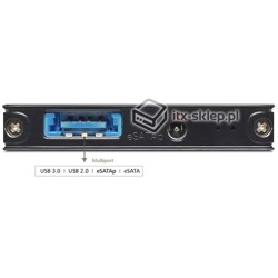 Obudowa zewnętrzna do dysku mSATA Multiport USB 3.0 + eSATAp 9,5mm Delock 42508