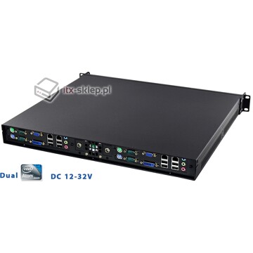 Komputer przemysłowy Rack 1U Dual System Atom D2500 Delta-Rack-Dual-2500-1