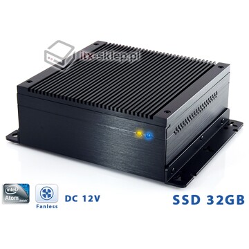 Komputer przemysłowy Atom D2550 heat-pipes 4GB 1xRS-232 1xLPT SSD 32GB H01-D2550-SD32-P
