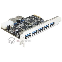 Kontroler 7xUSB 3.0 PCI-Express x1 Delock 89355