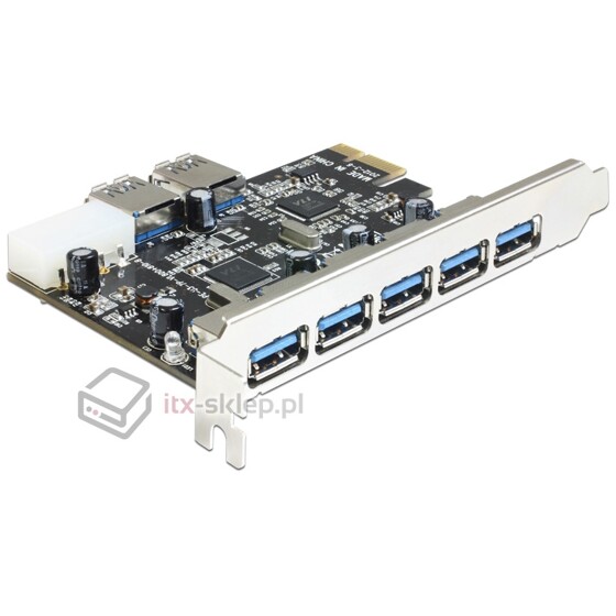 Kontroler 7xUSB 3.0 PCI-Express x1 Delock 89355