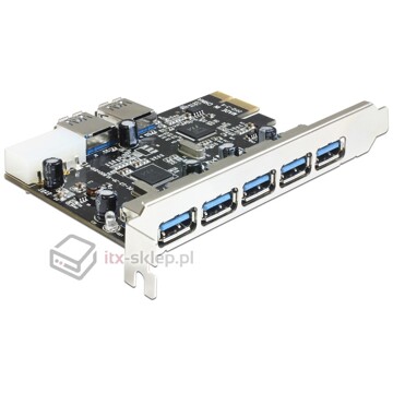 Kontroler 7xUSB 3.0 PCI-Express x1 Delock 89355