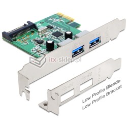 Kontroler 2xUSB 3.0 PCI-Express x1 Delock 89356