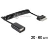 Kabel adapter OTG USB spiralny do tabletów Samsung 20-60cm Delock 83300