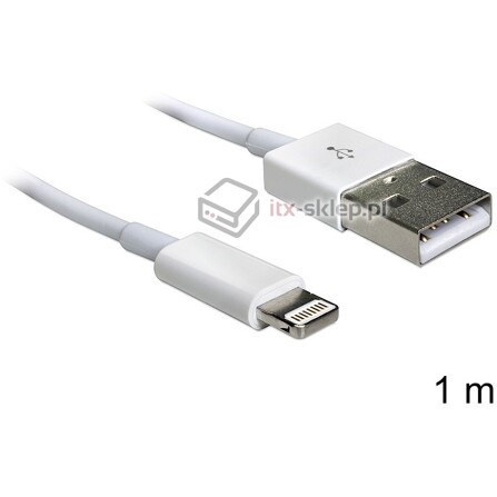 Kabel do IPhone 5 / IPad mini, IPad 4 data + power 1m Delock 83260