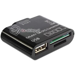 Adapter USB OTG Samsung Galaxy czytnik kart SD / SDHX / MS / MMC Delock 65358