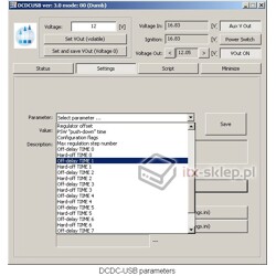 Przetwornica reduktor napięcia DCDC-USB-200 6-34V - 5-24V 150W