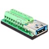 Adapter terminal Multiport USB 3.0 + eSATAp F raster 3,81 mm