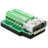 Adapter terminal eSATApd 5V / 12V F raster 3,81 mm