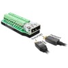 Adapter terminal Dualport HDMI + Displayport F raster 3,81 mm