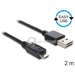 Kabel EASY-USB 2.0-A - micro-B M-M 2m Delock 83367