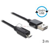 Kabel EASY-USB 2.0-A - micro-B M-M 3m Delock 83368