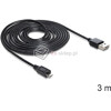 Kabel EASY-USB 2.0-A - micro-B M-M 3m Delock 83368