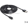 Kabel EASY-USB 2.0-A - micro-B M-M 3m Delock 83368