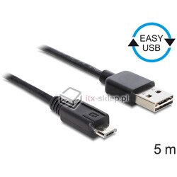 Kabel EASY-USB 2.0-A - micro-B M-M 5m Delock 83369