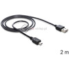 Kabel EASY-USB 2.0-A - mini-B M-M 2m Delock 83363