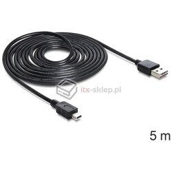 Kabel EASY-USB 2.0-A - mini-B M-M 5m Delock 83365