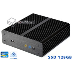 Komputer NUC Fanless Core i3-3217U 1,8GHz 4GB SSD 128GB Delta-NUC1-SSD128