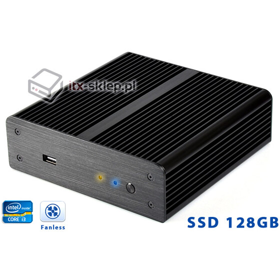 Komputer NUC Fanless Core i3-3217U 1,8GHz 4GB SSD 128GB Delta-NUC1-SSD128