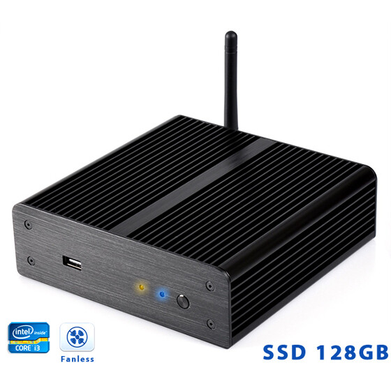 Komputer NUC Fanless Core i3-3217U 1,8GHz 4GB SSD 128GB Delta-NUC1-SSD128-WiFi