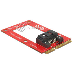 Adapter konwerter mSATA full size - 1x SATA 7 pin Delock 95240