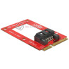 Adapter konwerter mSATA full size - 1x SATA 7 pin Delock 95240