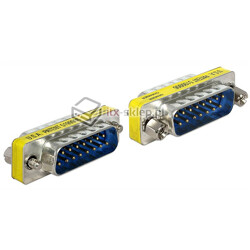 Adapter przejściówka Sub-D 15pin męsko-męski M-M 1:1 Gender Changer