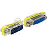 Adapter przejściówka Sub-D 15pin męsko-żeński M-F 1:1 port saver