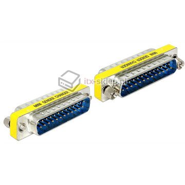 Adapter przejściówka Sub-D 25pin męsko-męski M-M 1:1 Gender Changer