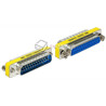 Adapter przejściówka Sub-D 25pin męsko-żeński M-F 1:1 port saver