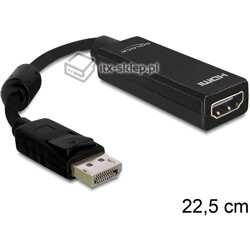 Adapter Displayport męski (M)  HDMI żeński (F) Delock 61849