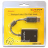 Adapter Displayport męski (M)  VGA 15pin żeński (F) Delock 61848