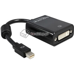 Adapter mini Displayport męski (M)  DVI 24+5 żeński (F) Delock 65098