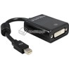 Adapter mini Displayport męski (M)  DVI 24+5 żeński (F) Delock 65098