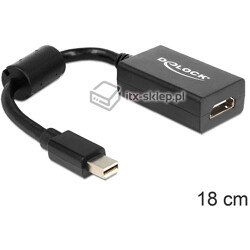 Adapter mini Displayport męski (M)  HDMI żeński (F) Delock 65099