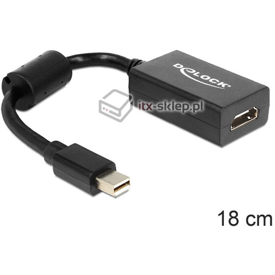 Adapter mini Displayport męski (M)  HDMI żeński (F) Delock 65099