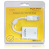 Adapter Displayport męski (M)  VGA 15pin żeński (F) biały Delock 61766
