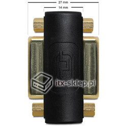 Adapter DVI 24+5 pin żeńsko (F) - żeński (F) Delock 65225