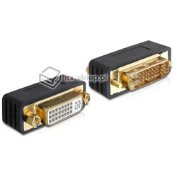 Adapter DVI 24+5 pin męsko (M) - żeński (F) port saver Delock 65298